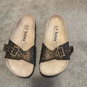 Birkenstock’s Betula leopard print size 8 brand new